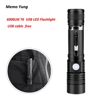 New Mini 6000LM T6 LED Flashlight Spot Lamp IPX4 Waterproof High Power Portable 3 Models Zoomable Camping Equipment Torch lamp
New Mini 6000LM T6 LED Flashlight Spot Lamp IPX4 Waterproof High Power Portable 3 Models Zoomable Camping Equipment Torch lamp