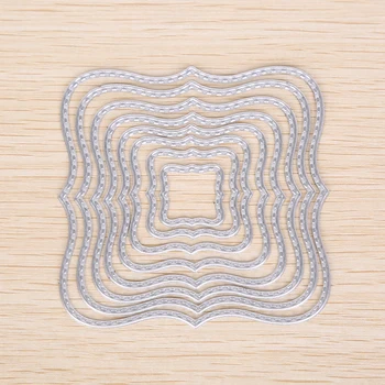 9Pcs/set Wavy Square Frames stenciles Stencils For DIY Scrapbooking Paper Cards Embossing Cut Dies
9Pcs/set Wavy Square Frames stenciles Stencils For DIY Scrapbooking Paper Cards Embossing Cut Dies