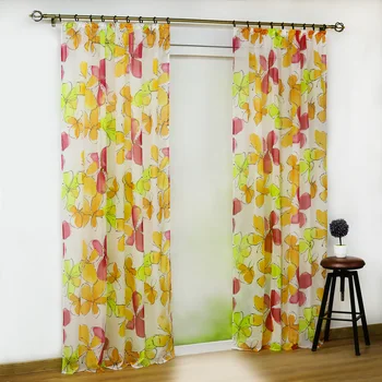 Eyelet Floral Sheer Voile Curtain Tab Top Pull Pleated Type Transparent Curtain Drapes Living Room Kitchen Window Treatment 1PCS
Eyelet Floral Sheer Voile Curtain Tab Top Pull Pleated Type Transparent Curtain Drapes Living Room Kitchen Window Treatment 1PCS