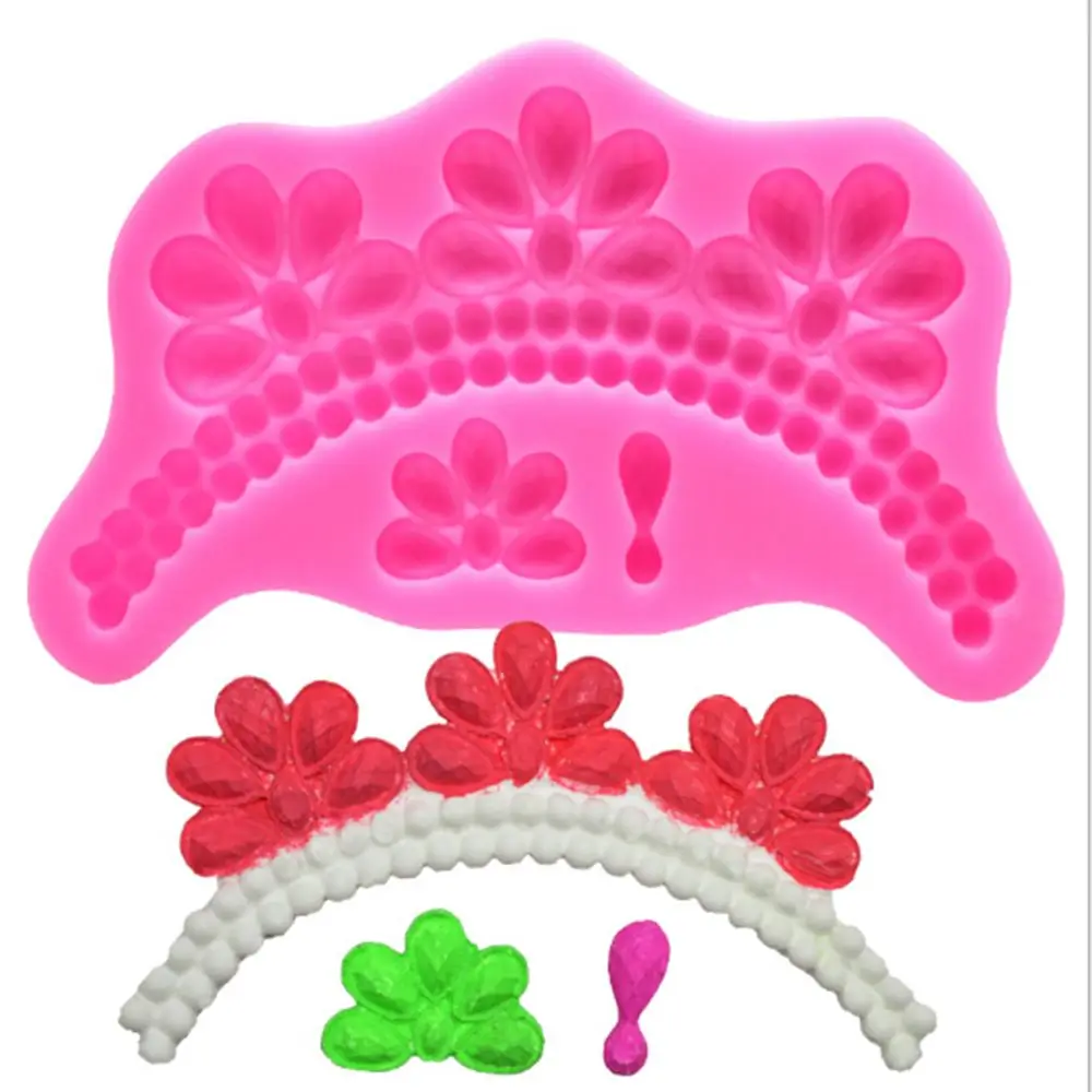 1PC Silicone Pearl Necklace Fondant Mold Cake Decorating Chocolate Baking Mould chocolate confeitaria mold baking accessories
1PC Silicone Pearl Necklace Fondant Mold Cake Decorating Chocolate Baking Mould chocolate confeitaria mold baking accessories