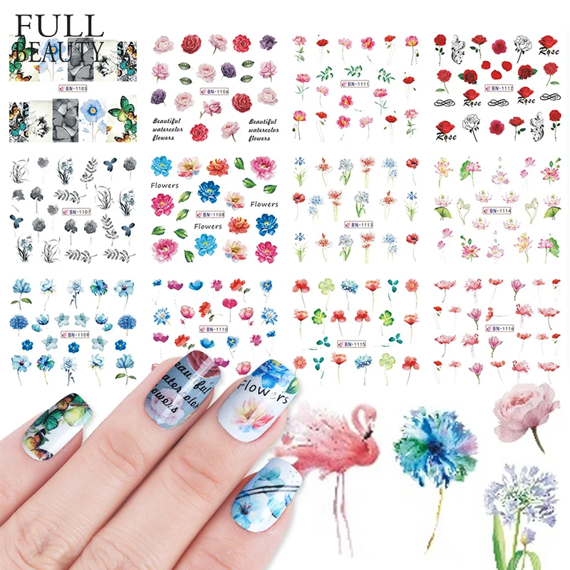 12 Type Summer Nail Art Sticker Foils Water Wraps Colorful Blossom Flower Flamingo Charms DIY Tools Polish Decals CHBN1105-1116
12 Type Summer Nail Art Sticker Foils Water Wraps Colorful Blossom Flower Flamingo Charms DIY Tools Polish Decals CHBN1105-1116