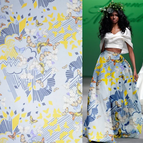Fashion butterfly print pure silk organza silk fabric 10momme transparent,SOZ101
Fashion butterfly print pure silk organza silk fabric 10momme transparent,SOZ101
