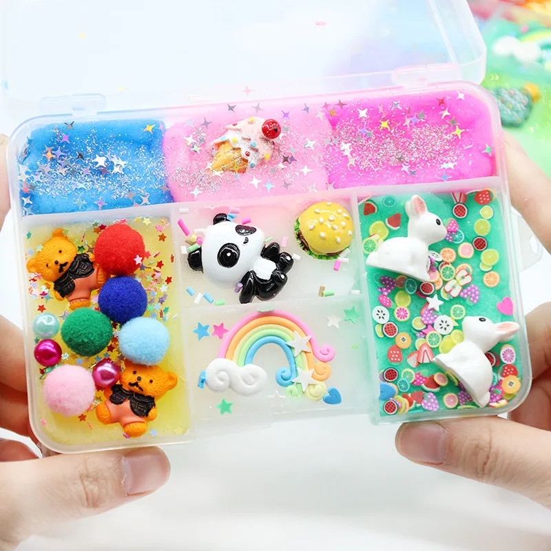 Color Slime puff glue Plasticine Multicolor brushed slime fluffy lizun mud Slime putty soft Clay toy antistress for kids
Color Slime puff glue Plasticine Multicolor brushed slime fluffy lizun mud Slime putty soft Clay toy antistress for kids