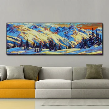 QKART Canvas Painting Wall Art Oil Painting Snow Mountain Forest Canvas Picture for Living Room Friendship Home Decor No Frame
QKART Canvas Painting Wall Art Oil Painting Snow Mountain Forest Canvas Picture for Living Room Friendship Home Decor No Frame