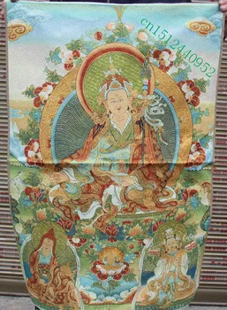 36 inch Tibet Silk embroidery Guru Padmasambhava Rinpoche Buddha Thangka Paintings Mural
36 inch Tibet Silk embroidery Guru Padmasambhava Rinpoche Buddha Thangka Paintings Mural
