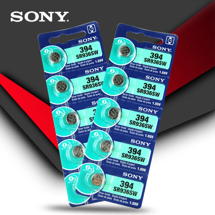 10pc New Sony 100% Original 394 SR936SW 936A LR45 L936 AG9 1.55V Silver Oxide Button Cell Coin Battery MADE IN JAPAN
10pc New Sony 100% Original 394 SR936SW 936A LR45 L936 AG9 1.55V Silver Oxide Button Cell Coin Battery MADE IN JAPAN