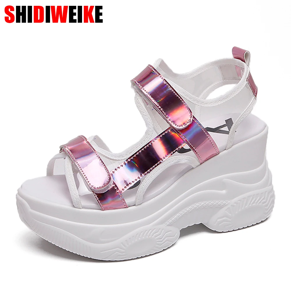 8cm Platform sandals Female Wedge High Heels Shoes Women Leather Summer Zapatos Mujer Women Sandals 2019 f606
8cm Platform sandals Female Wedge High Heels Shoes Women Leather Summer Zapatos Mujer Women Sandals 2019 f606