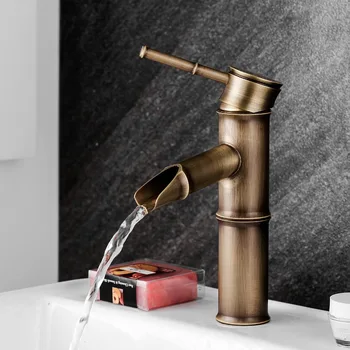Antique bathroom sink faucet European retro basin, bamboo style single hole retro basin faucet, hot and cold brass faucet
Antique bathroom sink faucet European retro basin, bamboo style single hole retro basin faucet, hot and cold brass faucet