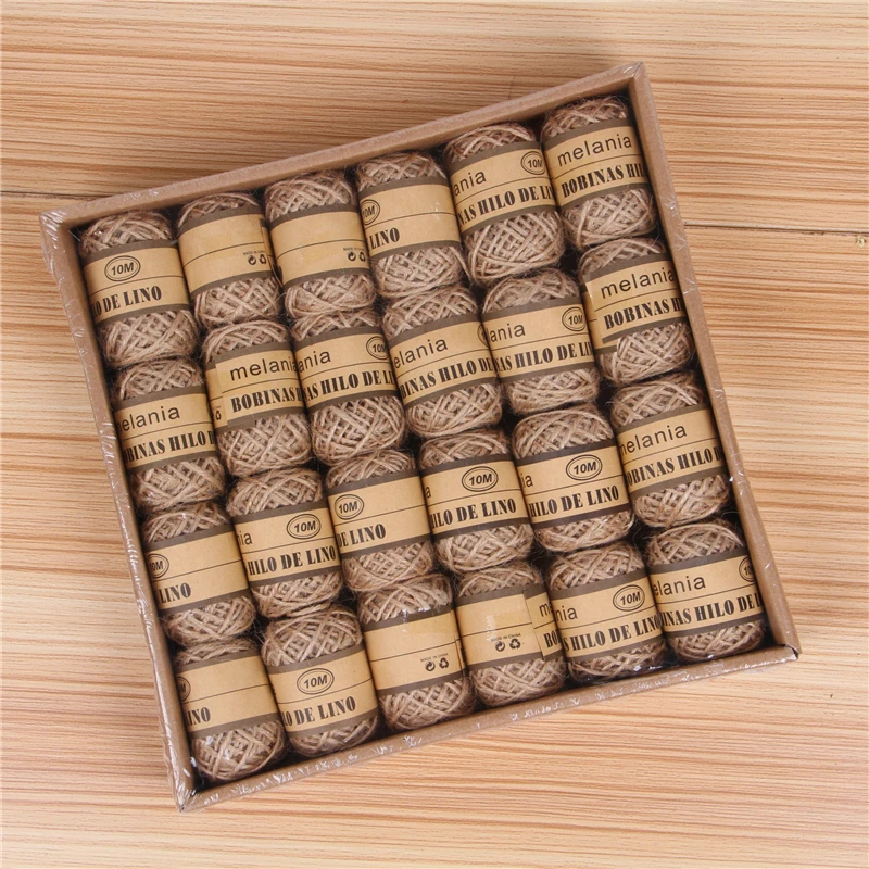 10M Jute Twine DIY Hemp Rope Linen Cord Jute Thread Yarn Decor for DIY Toy Crafts Parts Vintage Rustic Wedding Decoration Tools
10M Jute Twine DIY Hemp Rope Linen Cord Jute Thread Yarn Decor for DIY Toy Crafts Parts Vintage Rustic Wedding Decoration Tools