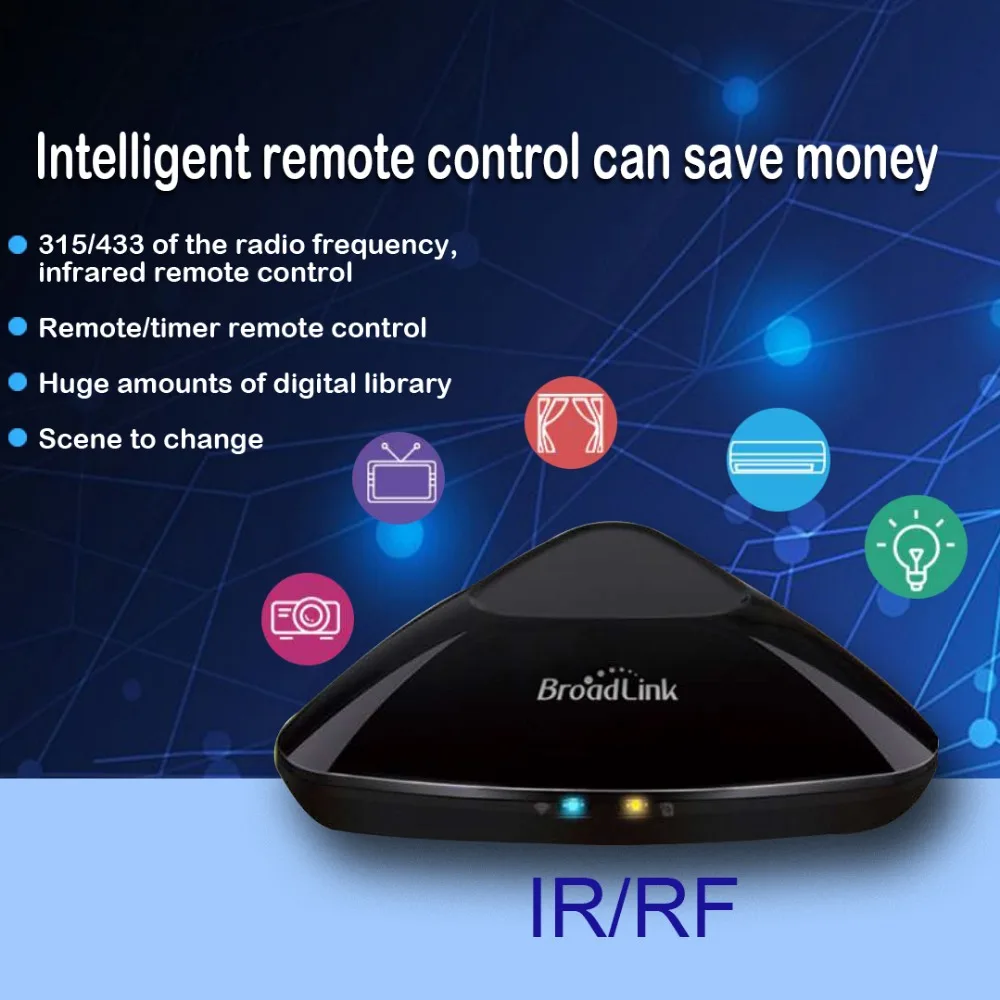 Upgraded Version Broadlink RM Pro Smart Home Automation WIFI+IR+RF+4G Universal Controller for iOS Android
Upgraded Version Broadlink RM Pro Smart Home Automation WIFI+IR+RF+4G Universal Controller for iOS Android