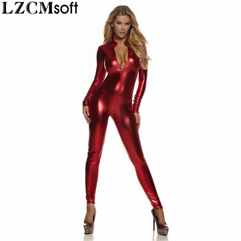 LZCMsoft Women Metallic Unitard Full Body Suits Turtleneck Long Sleeve Bodysuits Catsuits Spandex Lycra Black Unitards Costumes
LZCMsoft Women Metallic Unitard Full Body Suits Turtleneck Long Sleeve Bodysuits Catsuits Spandex Lycra Black Unitards Costumes