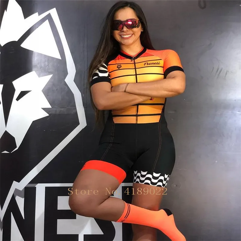 2019 Wielertruien Frenesi Women sexy body skinsuit triathlon schaatspak rijden team ski suit Vrouwen schaatspak short
2019 Wielertruien Frenesi Women sexy body skinsuit triathlon schaatspak rijden team ski suit Vrouwen schaatspak short