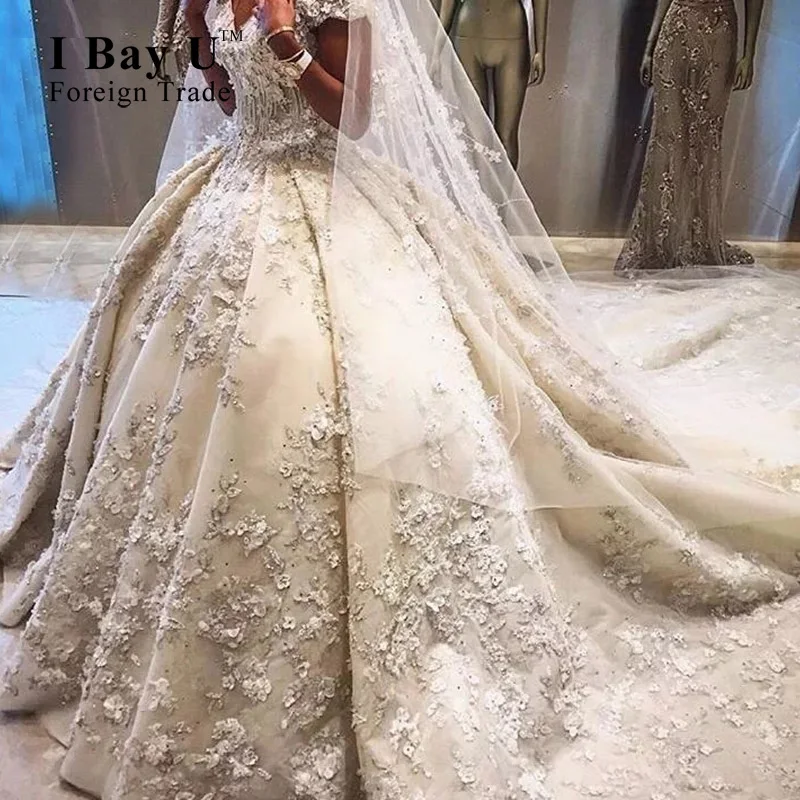 I Bay U Luxury Champagne Appliqued Crystals Rhinestoned Ball Gown Wedding Dresses Sweetheart Off the Shoulder Wedding Dresses
I Bay U Luxury Champagne Appliqued Crystals Rhinestoned Ball Gown Wedding Dresses Sweetheart Off the Shoulder Wedding Dresses