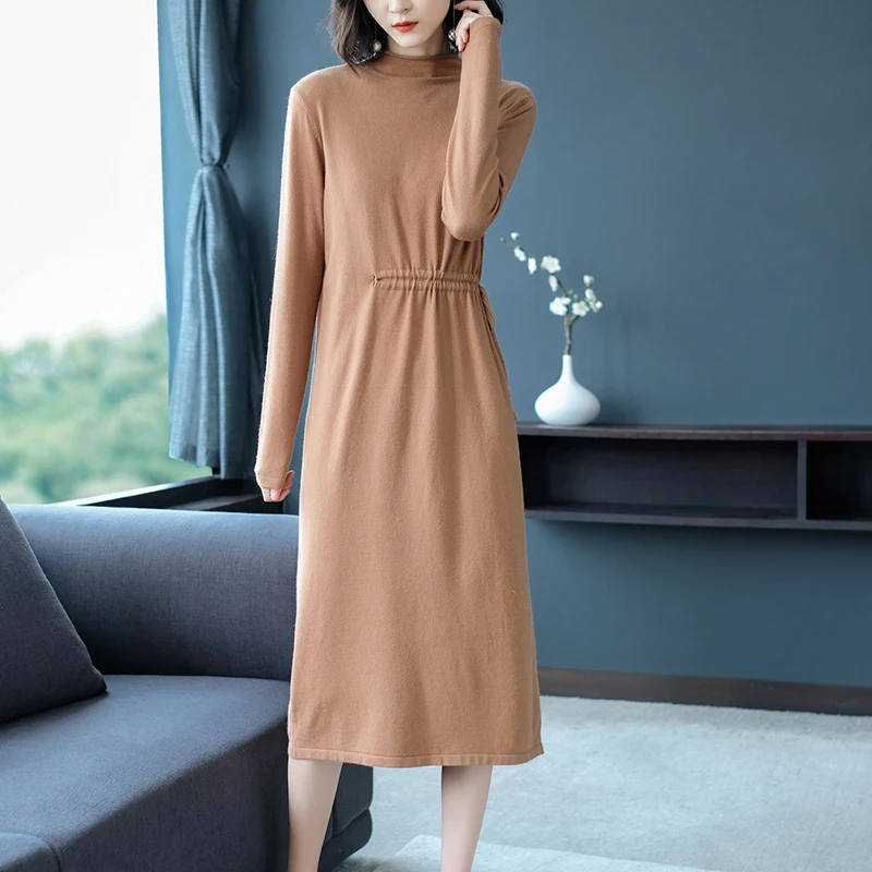 Women long Sweater Dress Autumn Winter Clothes 2018 New woman Fashion Long Sleeve turtleneck Knitted Dress
Women long Sweater Dress Autumn Winter Clothes 2018 New woman Fashion Long Sleeve turtleneck Knitted Dress