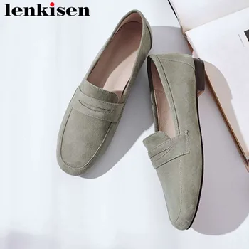 2019 hand-sewn leather loafers ballet shoes vocation comfortable genuine leather slip on square toe solid simple style shoes L30
2019 hand-sewn leather loafers ballet shoes vocation comfortable genuine leather slip on square toe solid simple style shoes L30