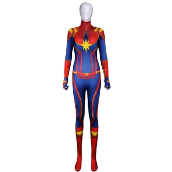 Hot Sale Women Ms. CaptainCarol Danvers Superhero Costume For Halloween Cosplay Zentai Suit
Hot Sale Women Ms. CaptainCarol Danvers Superhero Costume For Halloween Cosplay Zentai Suit