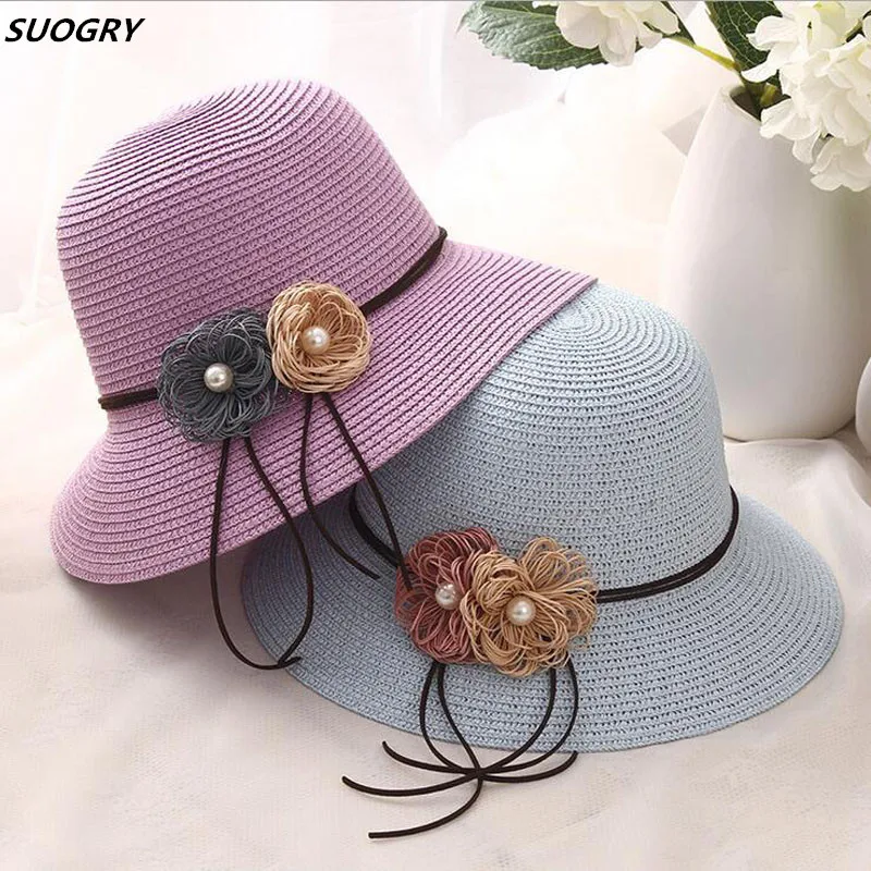 2018 New Fashion Women Hats with Flower Lady Summer Beach Sun Hats Solid Female Straw Bucket Hats Packable Wide Brim Hats
2018 New Fashion Women Hats with Flower Lady Summer Beach Sun Hats Solid Female Straw Bucket Hats Packable Wide Brim Hats