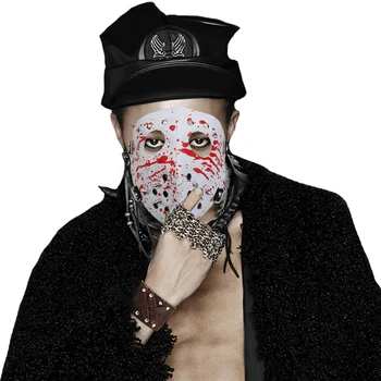 Punk Rivets Men Cosplay Mask Biker Windproof Outdoor Full Face Mask Masquerade Party Men Unisex PU Leather Mask Adjustable
Punk Rivets Men Cosplay Mask Biker Windproof Outdoor Full Face Mask Masquerade Party Men Unisex PU Leather Mask Adjustable
