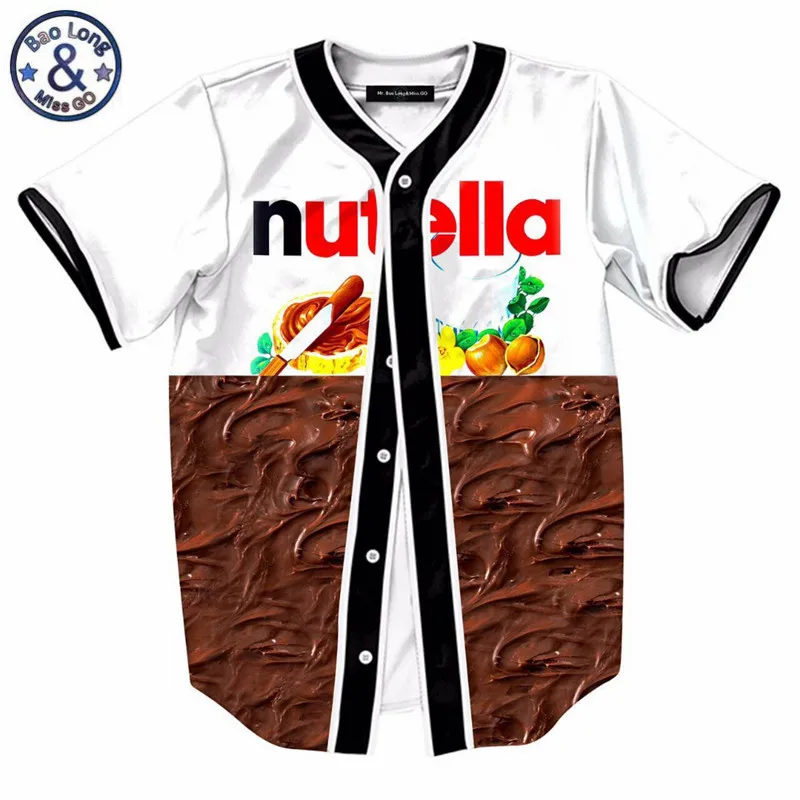 Mens Brand Clothing Nutella Chocolate Sauce Printed T Shirts Contrast Color Novelty Top Tees Summer Cardigan T-shirt
Mens Brand Clothing Nutella Chocolate Sauce Printed T Shirts Contrast Color Novelty Top Tees Summer Cardigan T-shirt