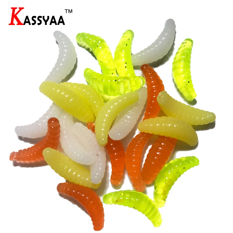 KASSYAA 100pcs 0.37g 20mm Grub Smell Biomimetic Soft Worm Maggot Worn Fishing Lure Soft Baits Bread Silicone Worm Fake Bait
KASSYAA 100pcs 0.37g 20mm Grub Smell Biomimetic Soft Worm Maggot Worn Fishing Lure Soft Baits Bread Silicone Worm Fake Bait