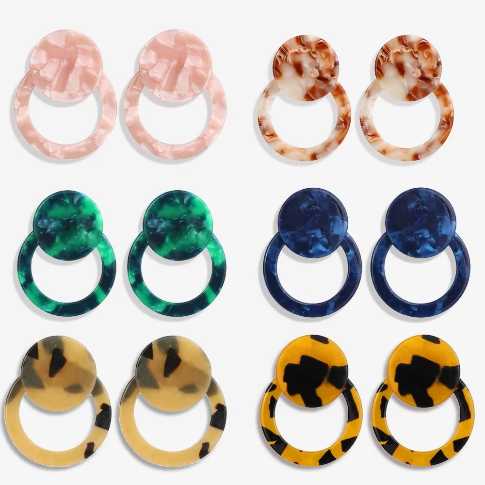 Geometric Round Acrylic Acetic Acid Drop Earrings For Women Jewelry Green Pink Blue Double Round Circle Statement Earrings
Geometric Round Acrylic Acetic Acid Drop Earrings For Women Jewelry Green Pink Blue Double Round Circle Statement Earrings