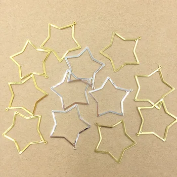 29mm 5 Star Charms Earring & Pendant Findings Drop Components with Loop Multi-color Plated
29mm 5 Star Charms Earring & Pendant Findings Drop Components with Loop Multi-color Plated