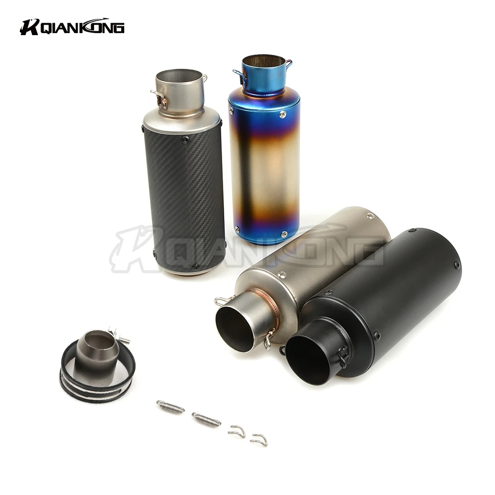 R QIANKONG Universal 51MM Front Mid End Catalyst Exhaust Muffler Pipe DB Killer Motorcycle Silencer Noise Sound Eliminator
R QIANKONG Universal 51MM Front Mid End Catalyst Exhaust Muffler Pipe DB Killer Motorcycle Silencer Noise Sound Eliminator