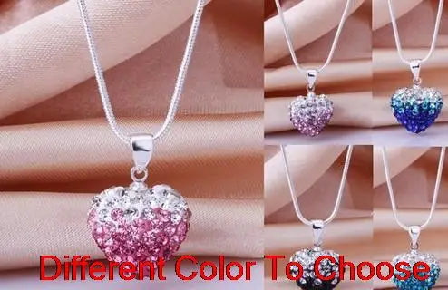 whosale hot mix 16inch 12*16mm heart Silver Plated snake chain gradual change crystal Necklace .
whosale hot mix 16inch 12*16mm heart Silver Plated snake chain gradual change crystal Necklace .