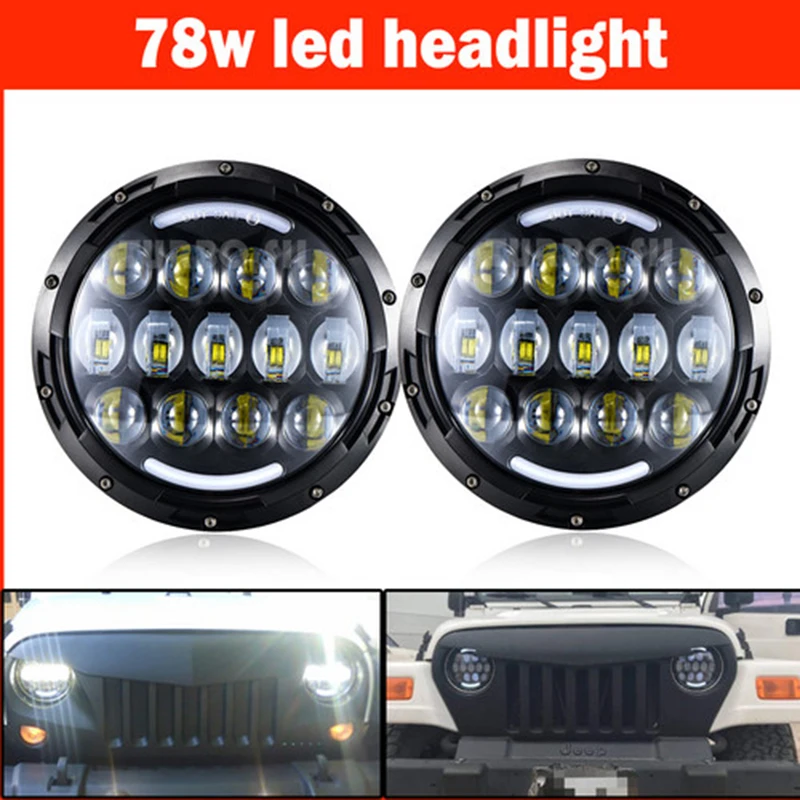 DOT Approved 5D Lens 7 Inch 2pcs 78W 16000LM LED Headlights for Jeep Wrangler JK TJ LJ 1997-2018 Turn Signal
DOT Approved 5D Lens 7 Inch 2pcs 78W 16000LM LED Headlights for Jeep Wrangler JK TJ LJ 1997-2018 Turn Signal