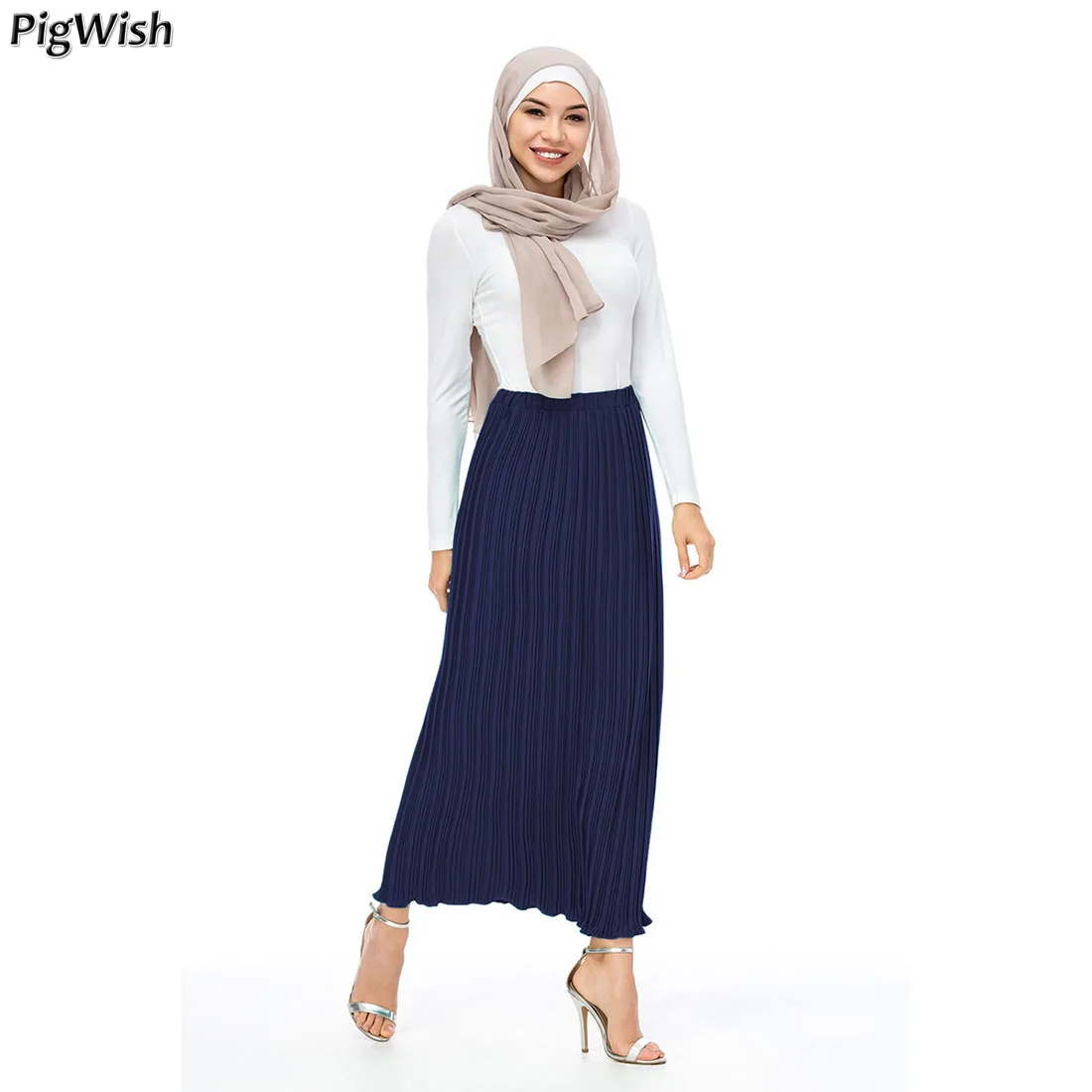 Fashion Women Pleat Muslim Skirt Abaya Chiffon Long Skirt Princess Elegant Muslim Bottoms Ankle-length Party Islamic Clothing
Fashion Women Pleat Muslim Skirt Abaya Chiffon Long Skirt Princess Elegant Muslim Bottoms Ankle-length Party Islamic Clothing