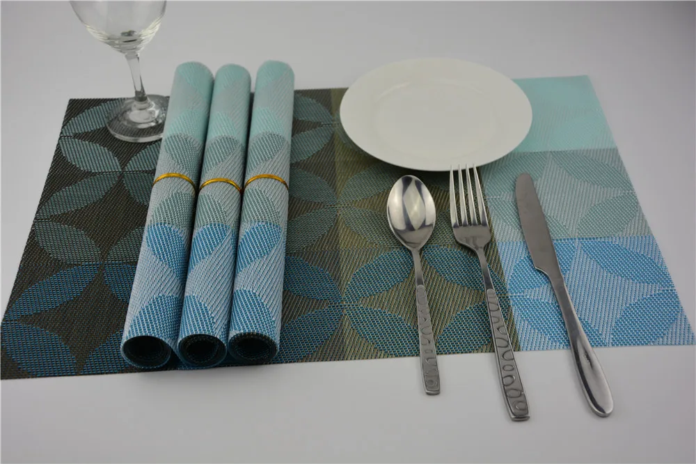 4pcs/lot pvc placemat dining table mats set de table bowl pad napkin dining table tray mat coasters kids table decor JI 0820
4pcs/lot pvc placemat dining table mats set de table bowl pad napkin dining table tray mat coasters kids table decor JI 0820