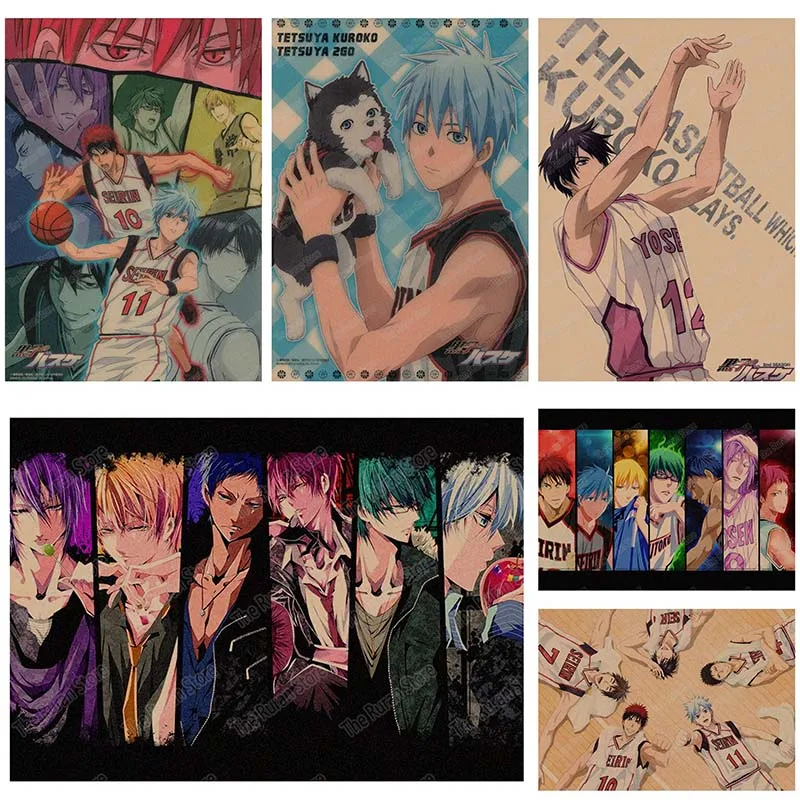 Kuroko No Basketball Kuroko Tetsuya Kagami Taiga Hyuga Junpei kraft poster wall sticker retro poster Japanese Anime Poster
Kuroko No Basketball Kuroko Tetsuya Kagami Taiga Hyuga Junpei kraft poster wall sticker retro poster Japanese Anime Poster