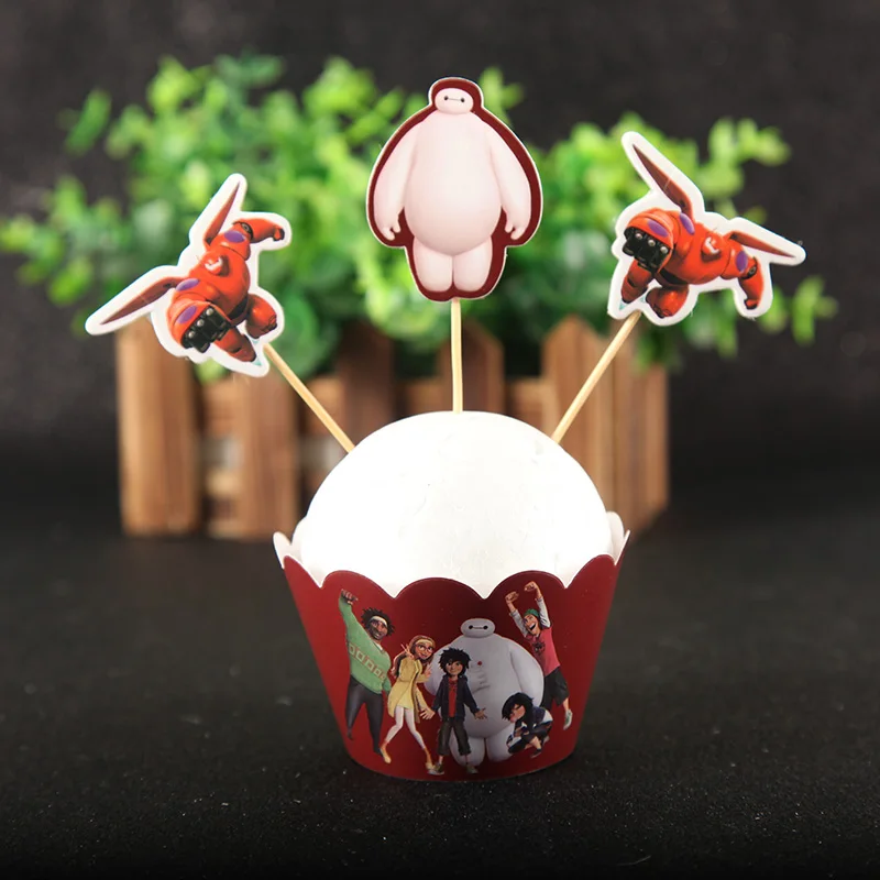 24pcs/lot Big Hero 6 Baymax 12pcs Cake Topper + Wrappers Happy Birthday Party Supplies Decor Cake Fruit Pickers
24pcs/lot Big Hero 6 Baymax 12pcs Cake Topper + Wrappers Happy Birthday Party Supplies Decor Cake Fruit Pickers