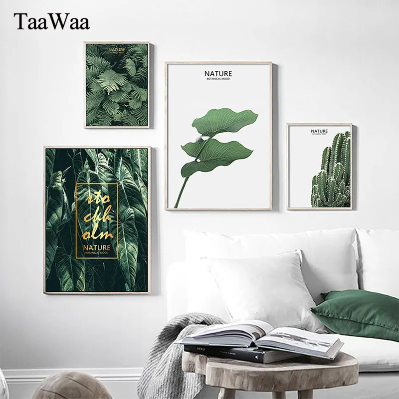TAAWAA Green Leaves Poster Nordic Cactus Plant Canvas Wall Art Print Nature Decorative Painting for Living Room Home Decoration
TAAWAA Green Leaves Poster Nordic Cactus Plant Canvas Wall Art Print Nature Decorative Painting for Living Room Home Decoration