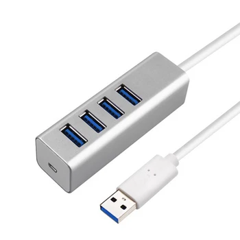 New Arrival 4 Port External USB Hub Aluminium Alloy Tablet PC Computer High Speed Charging Sync Data Transfer Splitter
New Arrival 4 Port External USB Hub Aluminium Alloy Tablet PC Computer High Speed Charging Sync Data Transfer Splitter