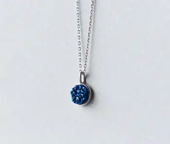 Real. 925 Sterling-Silver-Jewelry Broken Stone Blue Crystals Forever love Necklace Round Pendant 14mm Gift GTLX1177
Real. 925 Sterling-Silver-Jewelry Broken Stone Blue Crystals Forever love Necklace Round Pendant 14mm Gift GTLX1177