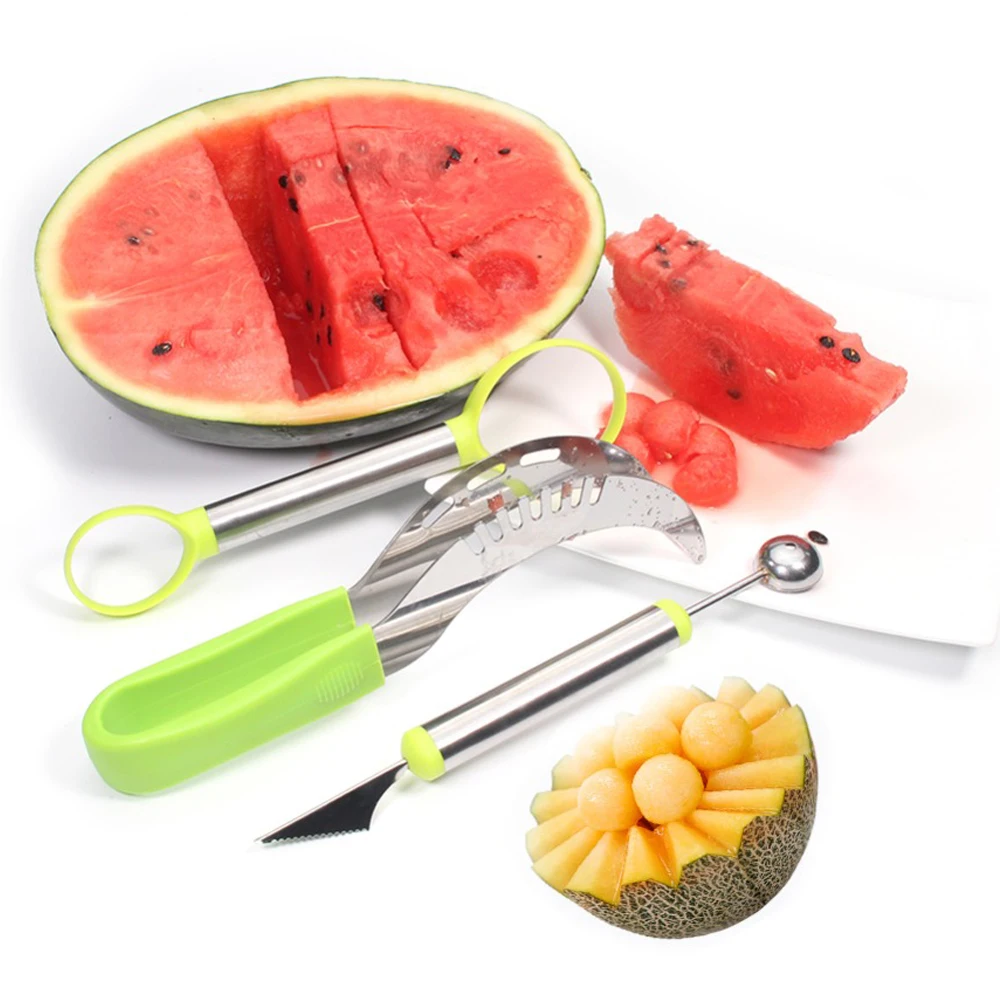 Watermelon Slicer/ Melon Baller/ Carving Knife/ Fruit Scoop, Stainless Steel Fruit Dig Pulp Separator For Salad & Cake Decorate
Watermelon Slicer/ Melon Baller/ Carving Knife/ Fruit Scoop, Stainless Steel Fruit Dig Pulp Separator For Salad & Cake Decorate