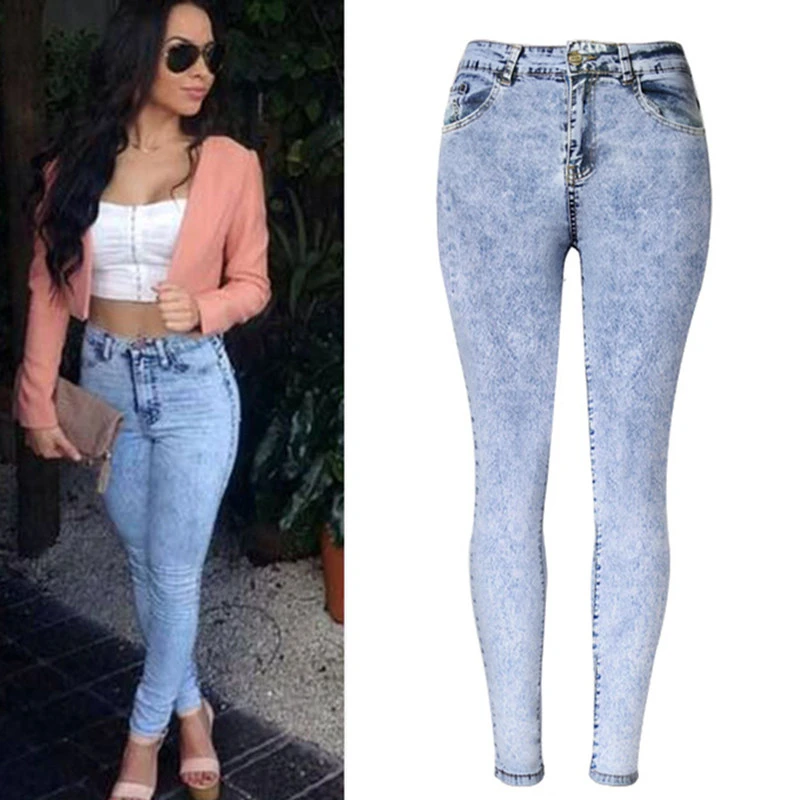 Jeans Woman Pencil Pants Vintage High Waist Jeans Women Casual Stretch Skinny Jeans Femme Snow Wash blue
Jeans Woman Pencil Pants Vintage High Waist Jeans Women Casual Stretch Skinny Jeans Femme Snow Wash blue
