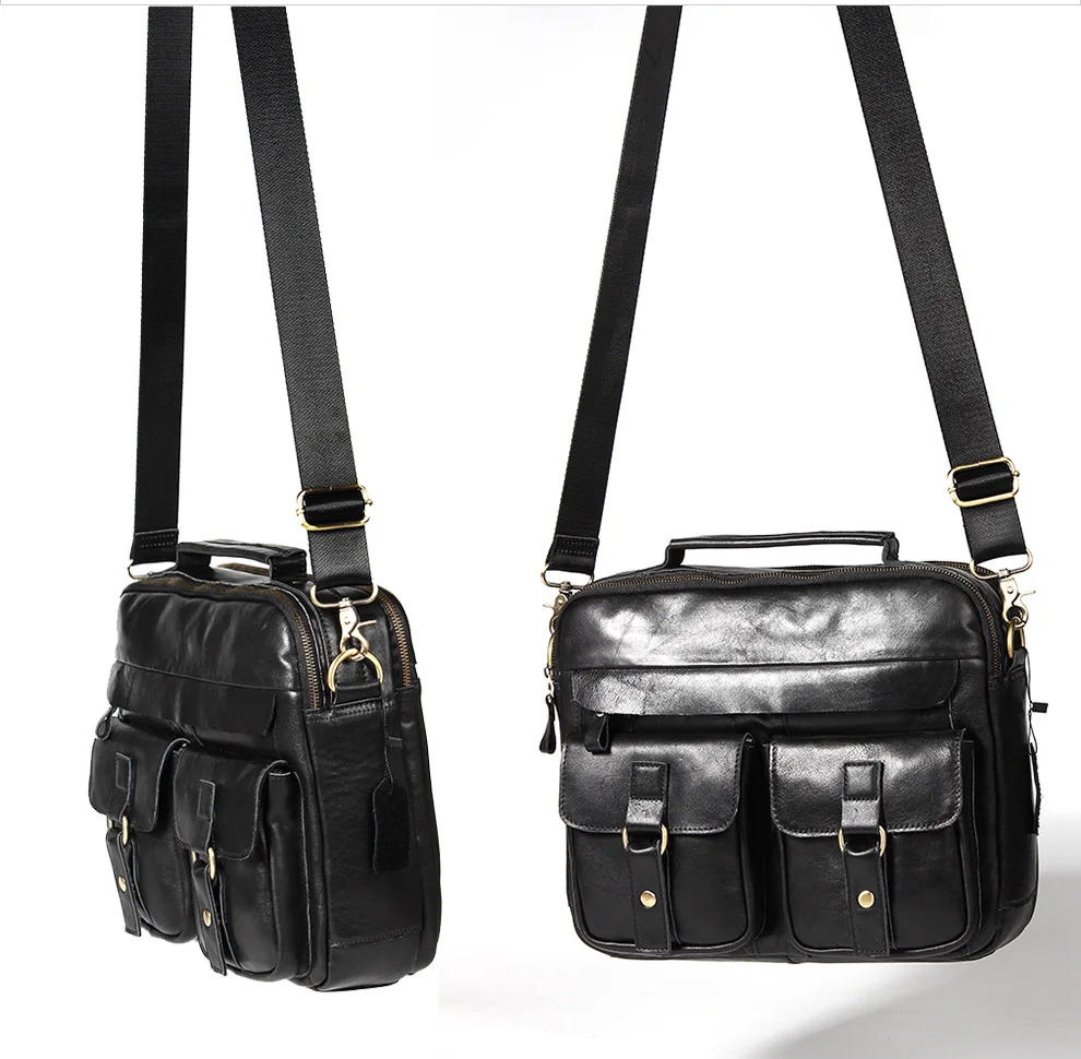 Oil wax leather Briefcase (1)