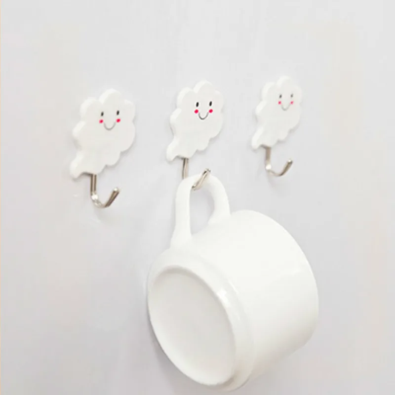 3 PCS White Clouds Hook Super Strong Sticky Wall Hooks Decorative Multipurpose For Hats Keys Clothes Hanger Key Bag Holder
3 PCS White Clouds Hook Super Strong Sticky Wall Hooks Decorative Multipurpose For Hats Keys Clothes Hanger Key Bag Holder
