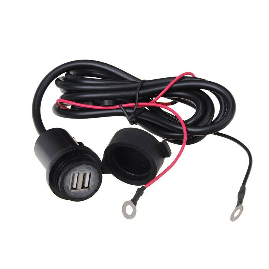 5V 2.1A Waterproof 12V Dual USB Motorcycle Charger Socket Port Motorbike Handlebar Mounted Charger High Quality
5V 2.1A Waterproof 12V Dual USB Motorcycle Charger Socket Port Motorbike Handlebar Mounted Charger High Quality