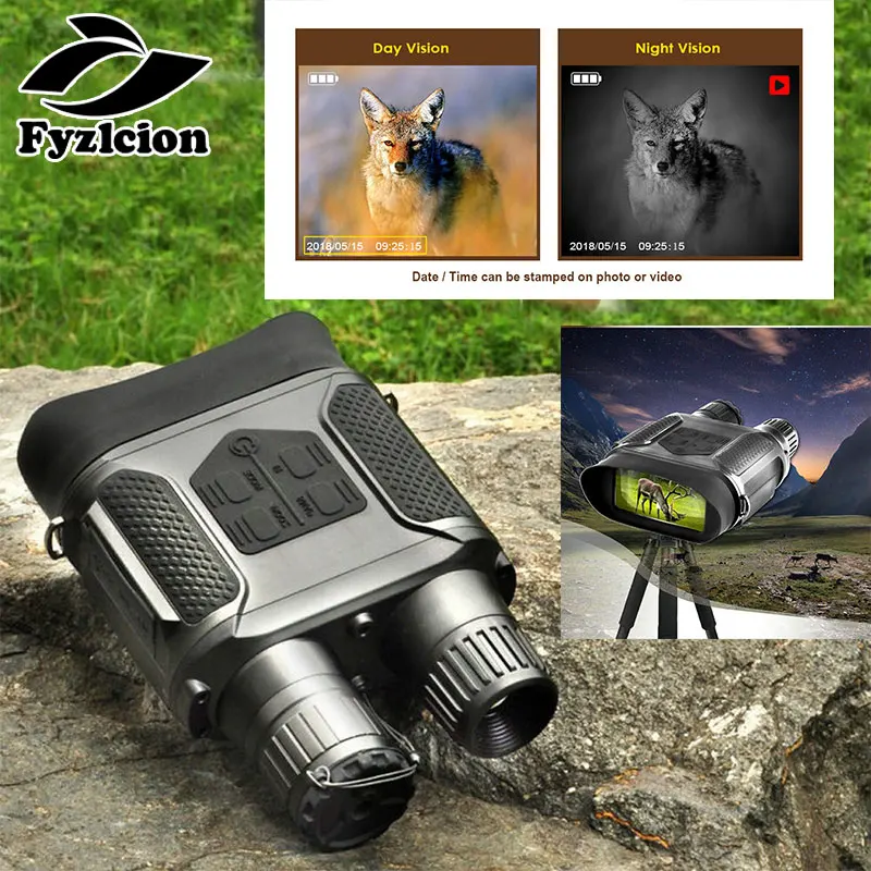 Hunting Digital Night Vision Binocular 7x31 with 2 inch TFT LCD HD Infrared IR Camera Camcorder 1300ft/400M Viewing Range
Hunting Digital Night Vision Binocular 7x31 with 2 inch TFT LCD HD Infrared IR Camera Camcorder 1300ft/400M Viewing Range