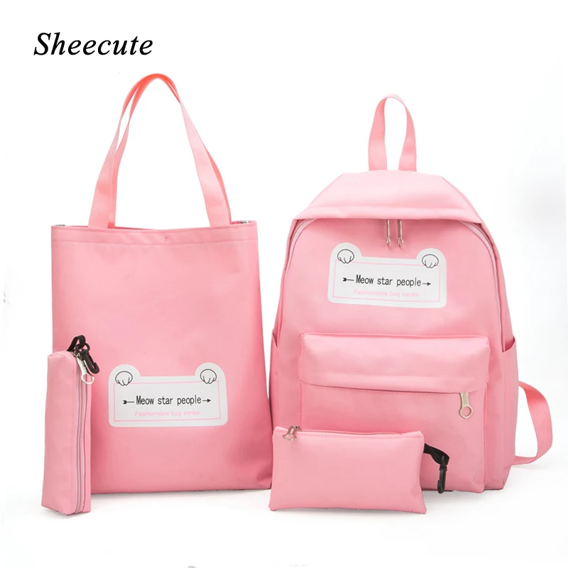 Children School Backpack Teenage Girls School Bags Fashion Canvas Backpack Women Shoulder Bags Travel Bag High Capacity 4Pcs/set
Children School Backpack Teenage Girls School Bags Fashion Canvas Backpack Women Shoulder Bags Travel Bag High Capacity 4Pcs/set