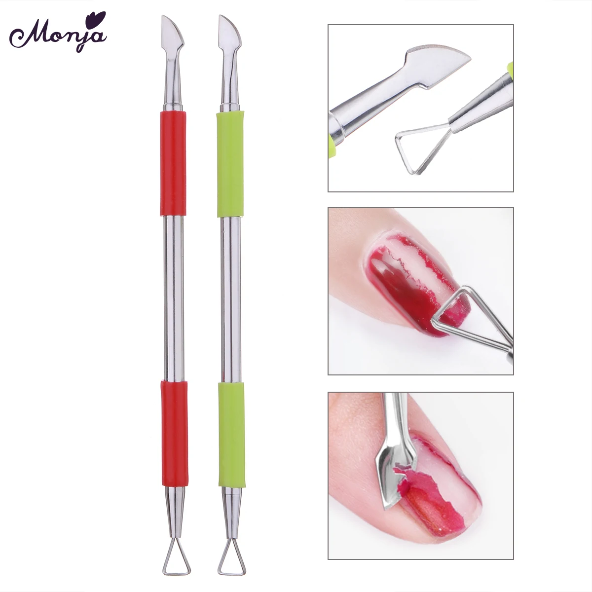 Monja Double Head Nail Art Stainless Steel Cuticle Dead Skin Spoon Pusher Gel Polish Remover Rod Hook Manicure Tool
Monja Double Head Nail Art Stainless Steel Cuticle Dead Skin Spoon Pusher Gel Polish Remover Rod Hook Manicure Tool