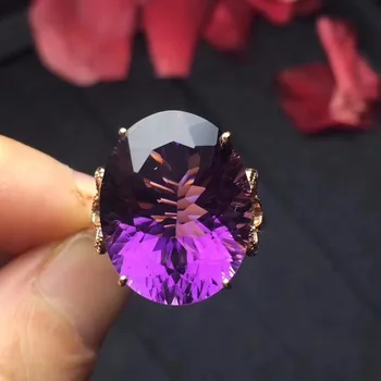 Fine Jewelry Real Pure 18 K Rose Gold Jewelry AU750 100% Natural Amethyst Gemstones Female Rings for Women Fine Ring
Fine Jewelry Real Pure 18 K Rose Gold Jewelry AU750 100% Natural Amethyst Gemstones Female Rings for Women Fine Ring