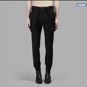 27-44 New 2019 men's clothing Hair stylist slim harem pants catwalk Male casual pocket trousers plus size singer costumes
27-44 New 2019 men's clothing Hair stylist slim harem pants catwalk Male casual pocket trousers plus size singer costumes