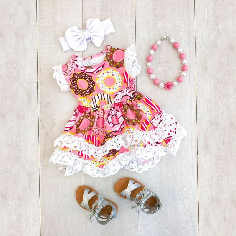 Boutique Baby Girls Kids Dress Ruffle Lace Princess Party Dress Headband Outfits Baby Dresses Regular Cotton Knee-length Dresses
Boutique Baby Girls Kids Dress Ruffle Lace Princess Party Dress Headband Outfits Baby Dresses Regular Cotton Knee-length Dresses