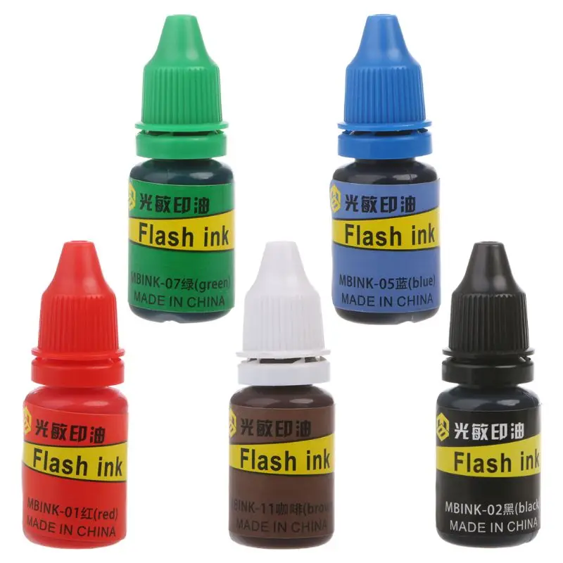 10ml Flash Refill Ink For Photosensitive Seal Stamp Oil Stamping Machine DIY Stamps Refill Ink for Scrapbooking
10ml Flash Refill Ink For Photosensitive Seal Stamp Oil Stamping Machine DIY Stamps Refill Ink for Scrapbooking