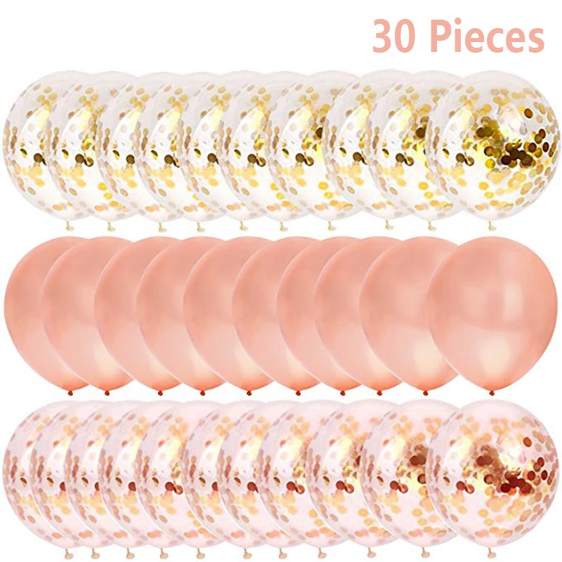 30pcs 12inch Rose Gold Confetti Balloons Latex Balloons Wedding Decoration Kids Adult Happy Birthday Baby Shower Party Supplies
30pcs 12inch Rose Gold Confetti Balloons Latex Balloons Wedding Decoration Kids Adult Happy Birthday Baby Shower Party Supplies