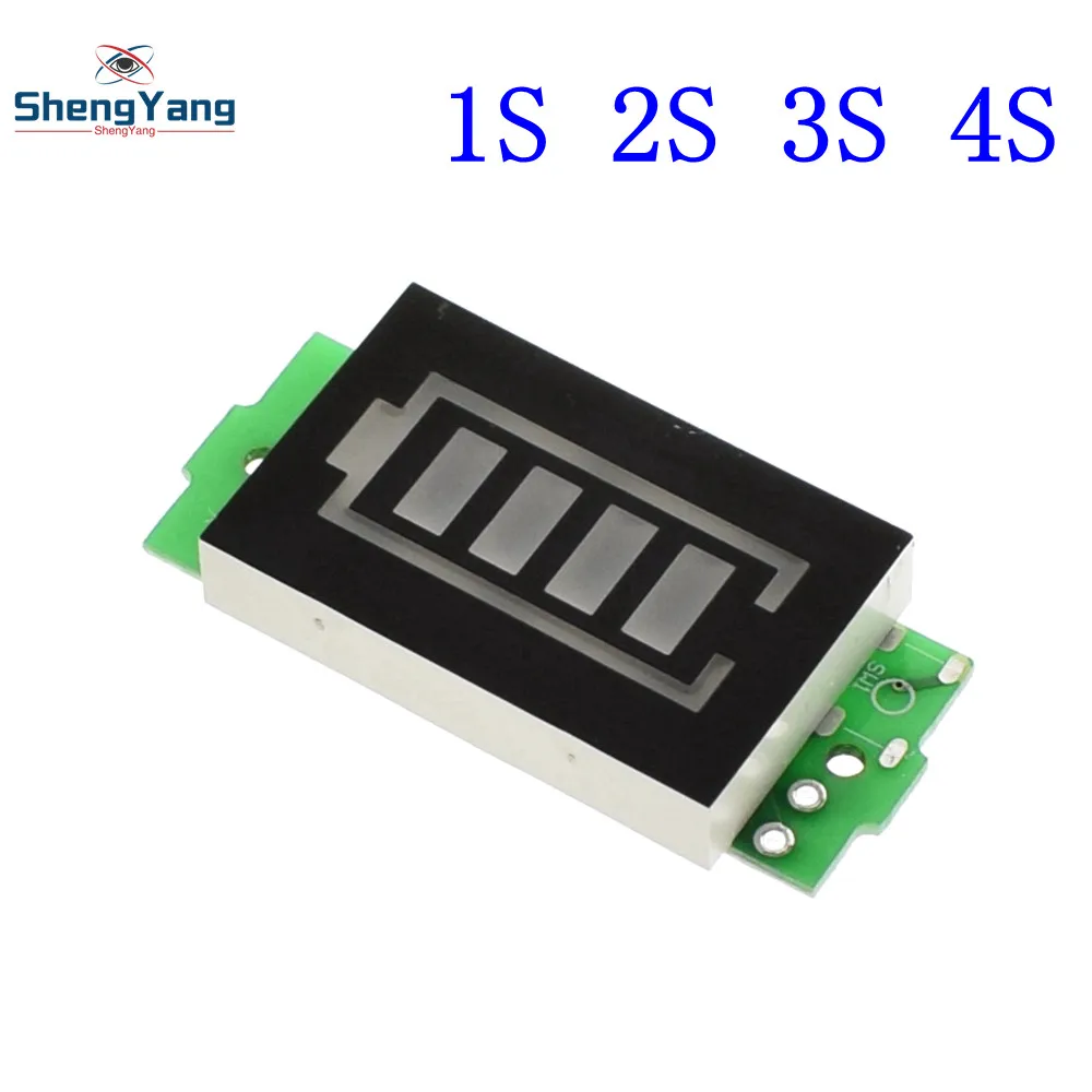 1S 2S 3S 4S Single 3.7V Lithium Battery Capacity Indicator Module 4.2V Blue Display Electric Vehicle Battery Power Tester Li-ion
1S 2S 3S 4S Single 3.7V Lithium Battery Capacity Indicator Module 4.2V Blue Display Electric Vehicle Battery Power Tester Li-ion